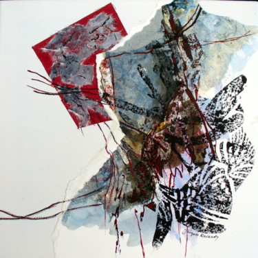 Peinture intitulée "Technique mixte sur…" par Jacques Reverdy, Œuvre d'art originale, Collages