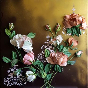 Painting titled "Прелесть" by Natalia Byrdina, Original Artwork, Plaster