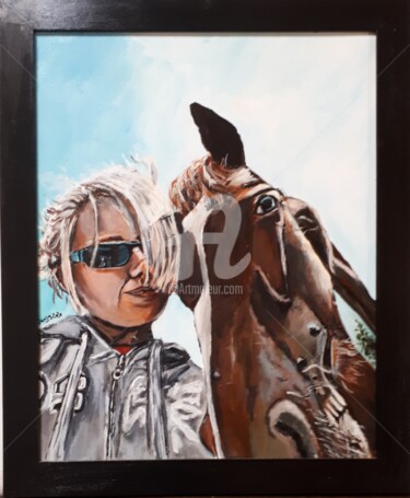 Sans titre Peinture intitulée "Sans titre" par Valérie Barrett, Œuvre d'art originale, Acrylique Monté sur Châssis en bois