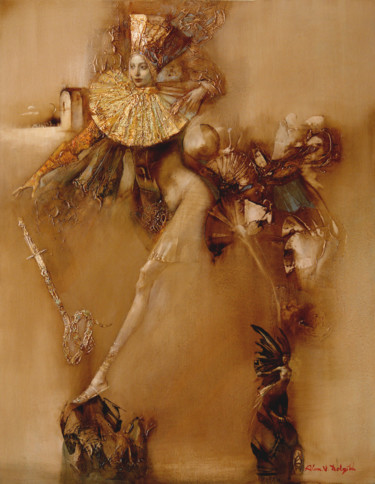 Malerei mit dem Titel "Wishing of Peace" von Alex V. Dolgikh, Original-Kunstwerk, Öl