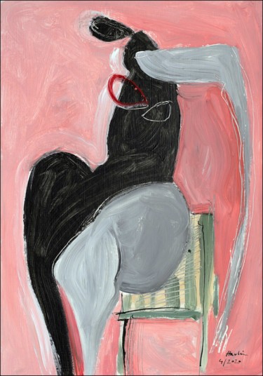 Pink Sunday Painting titled "Pink Sunday" by Jiri Havlik, Original Artwork, Acrylic