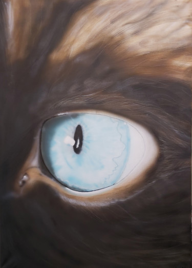 绘画 标题为“Cat Eye” 由Matthias Lietz, 原创艺术品, 喷枪