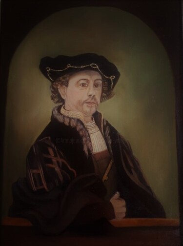 Painting titled "My Inspiration" by Ria Strijker, Original Artwork, Oil