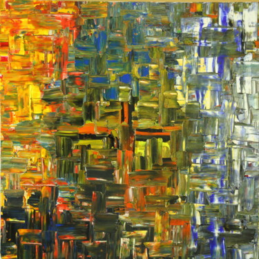 Peinture intitulée "difficult #028" par Philippe Combis (PhilIppe CBS), Œuvre d'art originale, Acrylique