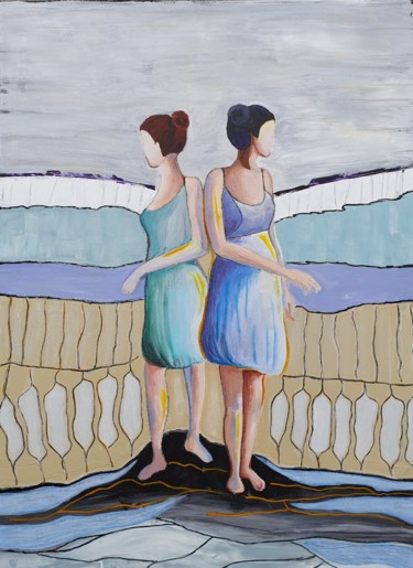 Painting titled "Double Je" by Sophie Ackermann, Original Artwork, Acrylic