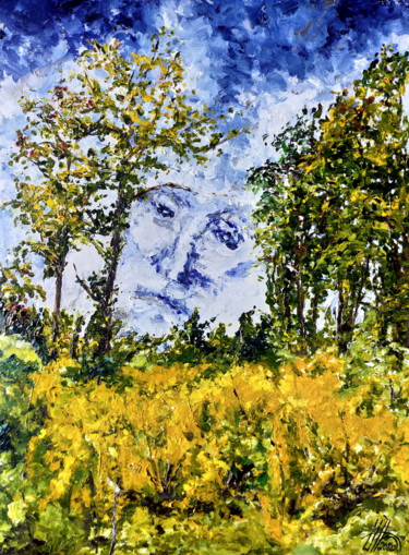 Peinture intitulée "le passager sibyllin" par Antoine Juliens, Œuvre d'art originale, Acrylique