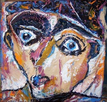 Painting titled "Bob" by Guillaume Van Ruymbeke, Original Artwork, Lacquer