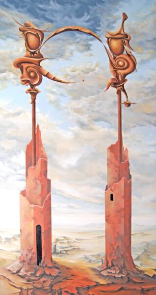 제목이 "A Man and a Woman"인 미술작품 Bogdan Pilatowicz로, 원작, 기름