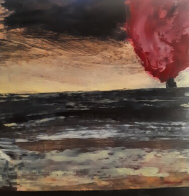 Peinture intitulée ""L'arbre fraise"" par Alain Tardieu, Œuvre d'art originale, Acrylique Monté sur Châssis en bois