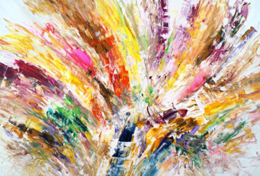 Vibrant Summer Impressions XL 1 绘画 标题为“Vibrant Summer Impr…” 由Peter Nottrott, 原创艺术品, 丙烯