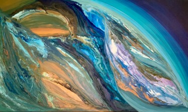 绘画 标题为“Abstract Earth1 7534” 由Karina Alencar, 原创艺术品, 丙烯