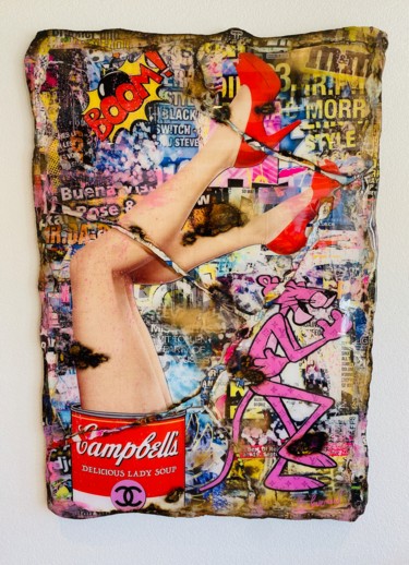 Collages getiteld "(SOLD) Delicious La…" door Adriano Cuencas, Origineel Kunstwerk, Collages