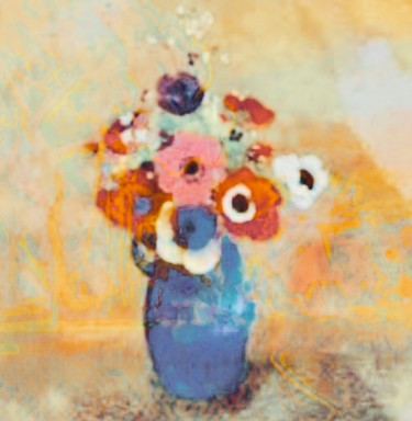 Digitale Kunst mit dem Titel "Hommage à Odilon Re…" von Kirlian, Original-Kunstwerk, 2D digitale Arbeit