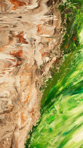 绘画 标题为“Abstract Earth2 7532” 由Karina Alencar, 原创艺术品, 丙烯