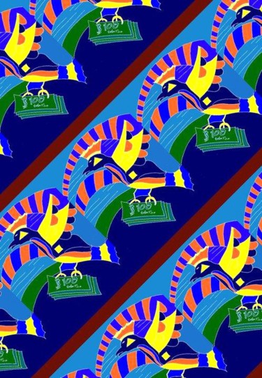Arts numériques intitulée "Les Quatre Montagne…" par Laurent Lambot, Œuvre d'art originale, Travail numérique 2D