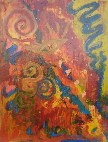 Épices & Voyage Peinture intitulée "Épices & Voyage" par Himé Neicha, Œuvre d'art originale, Acrylique