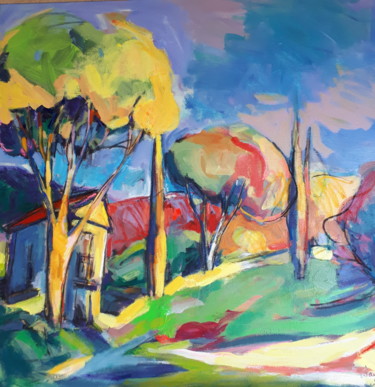 "La maison de Micky…" başlıklı Tablo Nadine Nacinovic tarafından, Orijinal sanat, Akrilik