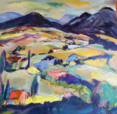 "Le CHEMIN DE MOÏSE…" başlıklı Tablo Nadine Nacinovic tarafından, Orijinal sanat, Akrilik