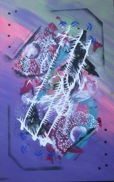 Peinture intitulée "Étude 2C" par Claude Gascon, Œuvre d'art originale, Acrylique