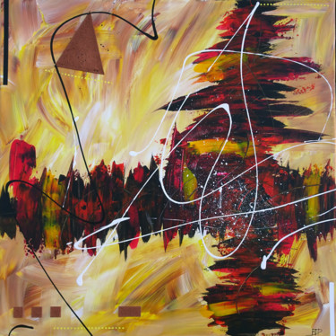 Pintura titulada "Darkness" por Bruno Abstract Art, Obra de arte original, Acrílico