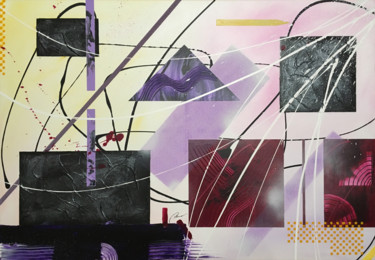 Pintura titulada "Retrocolors" por Bruno Abstract Art, Obra de arte original, Acrílico