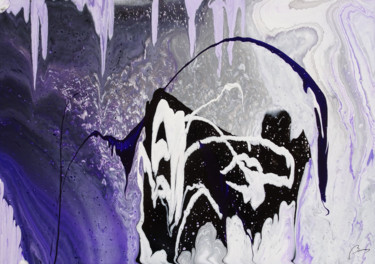 「Deathart」というタイトルの絵画 Bruno Abstract Artによって, オリジナルのアートワーク, アクリル
