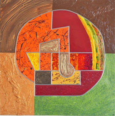 Gaïa Peinture intitulée "Gaïa" par Artedelph, Œuvre d'art originale, Acrylique Monté sur Châssis en bois