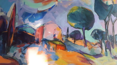 "Dans le souvenir de…" başlıklı Tablo Nadine Nacinovic tarafından, Orijinal sanat, Akrilik