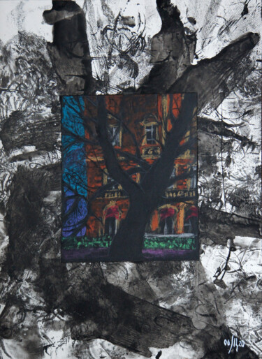 图画 标题为“Urban trees series…” 由Maria Shedrina, 原创艺术品, 墨