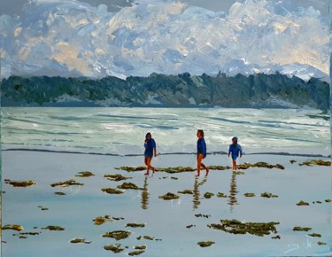 Schilderij getiteld "Sullen cloud" door Eli Gross, Origineel Kunstwerk, Acryl