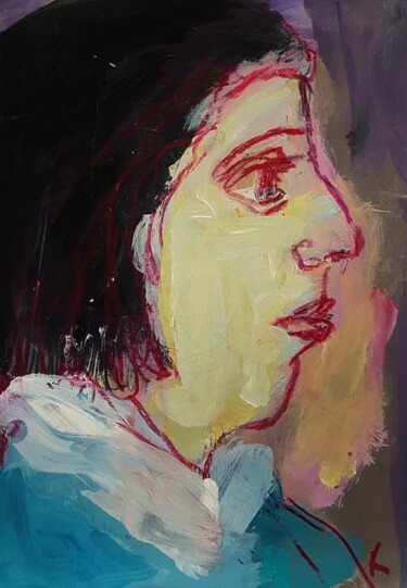 "Ohne Titel 09" başlıklı Resim Barbara Kroll tarafından, Orijinal sanat, Pastel