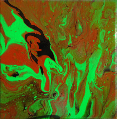 Pintura titulada "zigreen" por Bruno Abstract Art, Obra de arte original, Acrílico