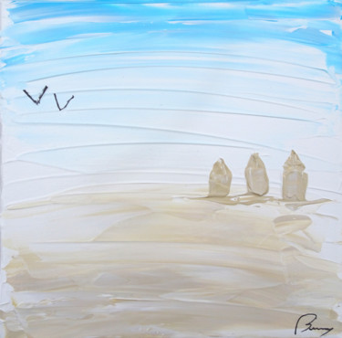 제목이 "Cabines"인 미술작품 Bruno Abstract Art로, 원작, 아크릴