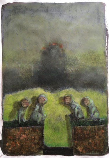 绘画 标题为“Secret entrance to…” 由Sergii Shkoliar, 原创艺术品, 丙烯