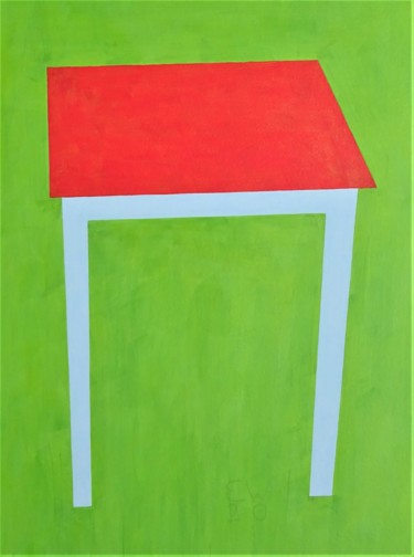 Peinture intitulée "side table" par Ed Weyden, Œuvre d'art originale, Acrylique