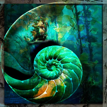 Digital Arts titled "mer des Indes" by Béatrice Clement, Original Artwork, Digital Painting