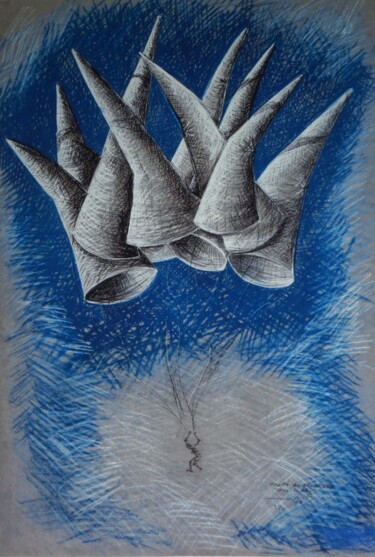 Gravures & estampes intitulée "Traité du parachute…" par Serge Reynaud (Art of Flying), Œuvre d'art originale, Impression nu…