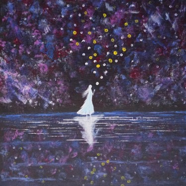 Peinture intitulée "Danse Funèbre" par Adrien C., Œuvre d'art originale, Acrylique