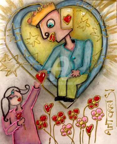 L’ÉTOILE Dessin intitulée "L’ÉTOILE" par Anne Marie Torrisi, Œuvre d'art originale, Pastel