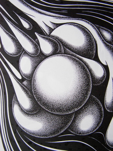 Tekening getiteld "Love Storm" door Svetlozar Tenov, Origineel Kunstwerk, Inkt