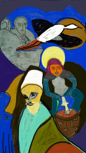 Arte digitale intitolato "Cavaliere d'Italia" da Mangani', Opera d'arte originale, Fotomontaggio