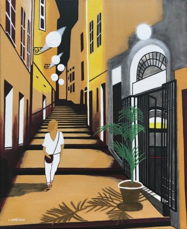 Peinture intitulée "Les Lumières du Vie…" par Laetitia Infantino, Œuvre d'art originale, Acrylique Monté sur Châssis en bois