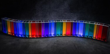 Design titled ""Courbes" Arc en Ci…" by Jean-Jacques Joujon (JimaJine), Original Artwork, Luminaire