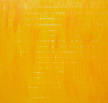 Yellow strips Peinture intitulée "Yellow strips" par Nataliia Sydorova, Œuvre d'art originale, Huile Monté sur Châssis en bois