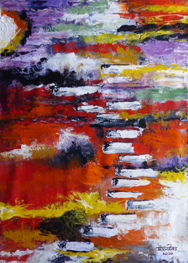 Painting titled "Beyond" by Mallika Seth, Original Artwork, Acrylic