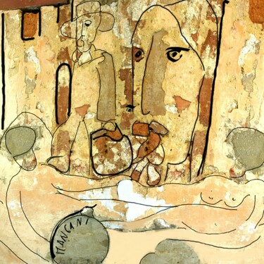 Arte digitale intitolato "La borraccia" da Mangani', Opera d'arte originale, Fotomontaggio