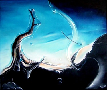 Peinture intitulée "Silence ça pouce" par Guillaume Vincent, Œuvre d'art originale, Huile Monté sur Châssis en bois