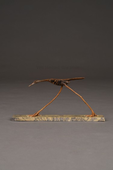 Sculpture intitulée "Hasard ou destinée" par Véro Lombard, Œuvre d'art originale, Bois