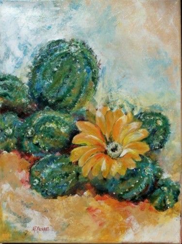 Peinture intitulée "succulente?... aïe…" par Anne-Frédérique Ferret, Œuvre d'art originale, Huile