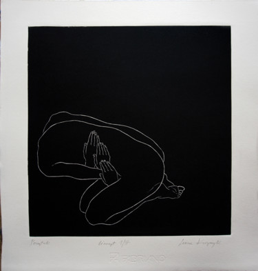 印花与版画 标题为“Początek” 由Luiza Kasprzyk, 原创艺术品, Linocuts
